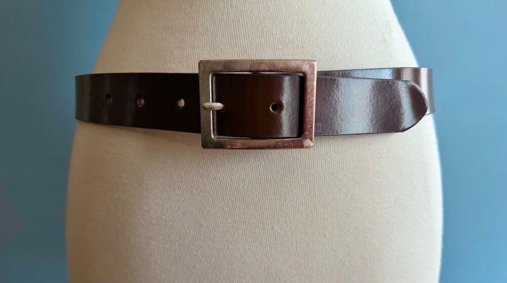 GAP Brown Italian Leather Belt Womens sz 32
